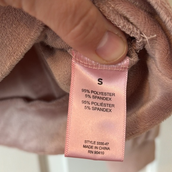 Juicy Couture Pink Women's Velour Gemstone Top - S - Picture 4 of 7